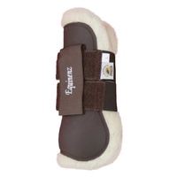 Equinenz - Open Front Jump Boot(Size:S,Colour:Brown)