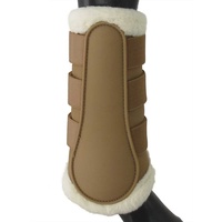 Equinenz Breathable Wool Brushing Boots(Colour:Caramel,Size:L)