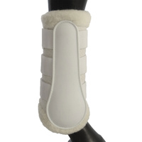 NEW Equinenz Breathable Wool Brushing Boots(Colour:White,Size:XXL)