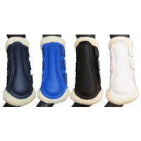 Breathable Wool Dressage Boots [Size: M] [Colour: Navy]