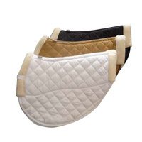 Equinenz Wickable Wool Lined Jumping Saddle Blanket(Colour:Caramel)