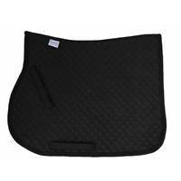 EquineNZ Plain Jumping Saddle Blanket [Colour: Black]