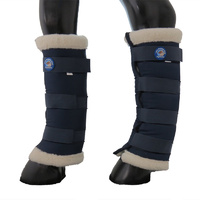 Equinenz - Wool Lined Floating Boots / Stable Boots(Colour:Navy,Size:S)